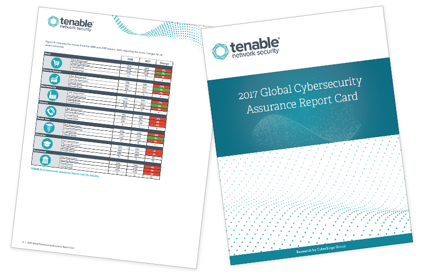 Presentation image for Tenable 2017 Global Cybersecurity Assurance Report Card
