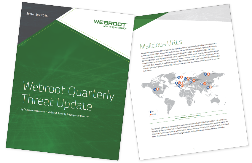 Presentation image for Webroot Quarterly Threat Update - September 2016