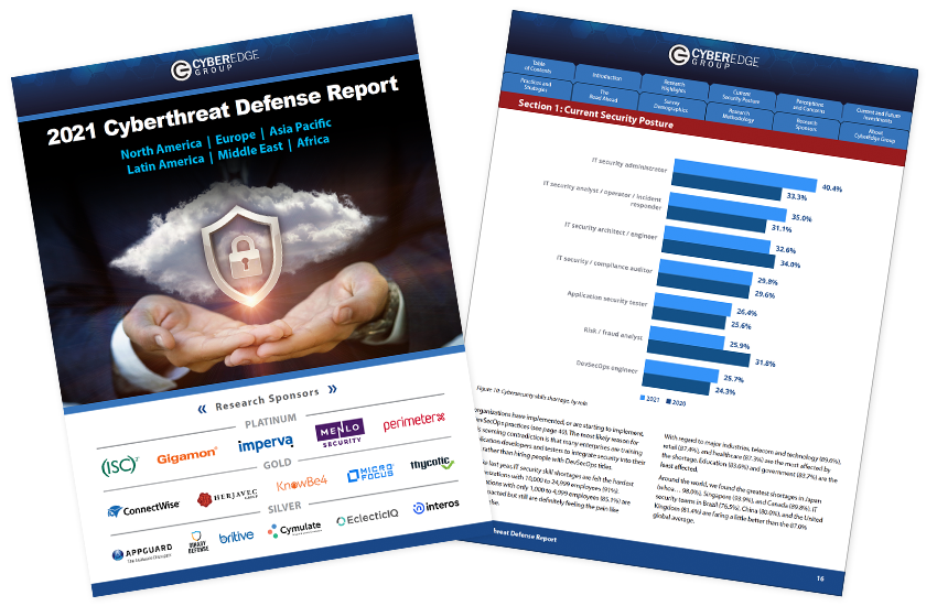 Presentation image for 2021 Cyberthreat Defense Report