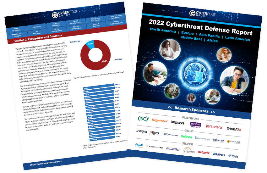 Presentation image for 2022 Cyberthreat Defense Report